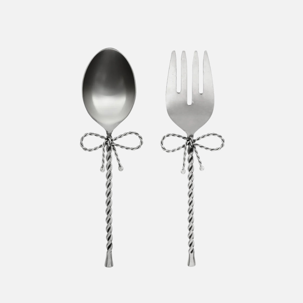 Set of 2 Salad Cutlery Bow