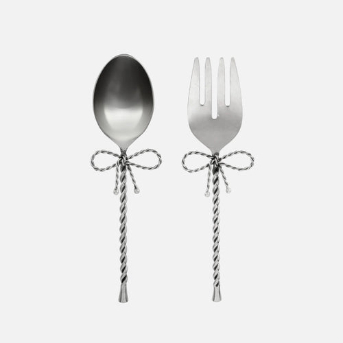 Set of 2 Salad Cutlery Bow