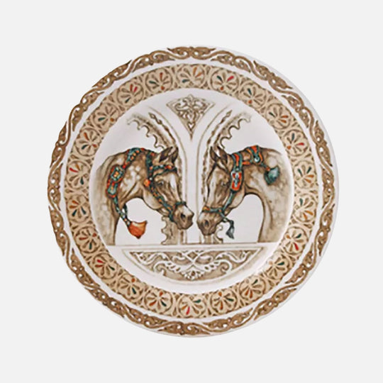 Set of 4 canapé plates - Wind Horses
