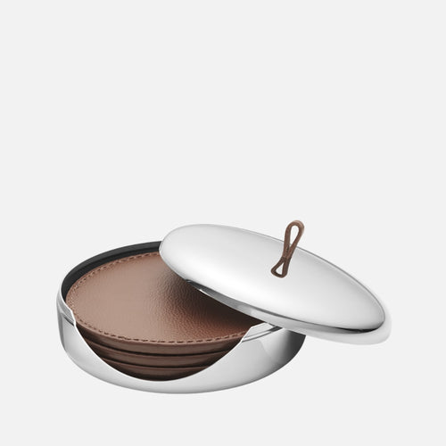 Sky Coaster Set Leather 4 Pcs