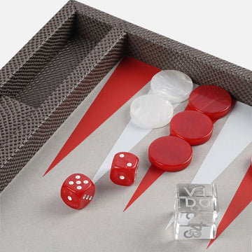 طاولة زهر متوسطة الحجم بلون رمادي داكن