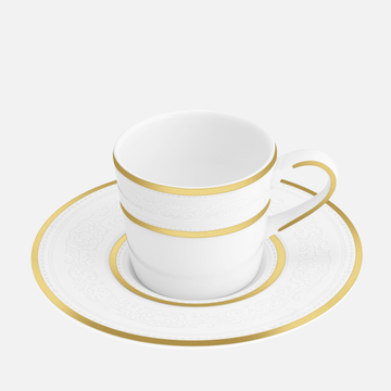 كوب وصحن إسبرسو أوبرا أبيض 9 سل بريطانيا العظمى