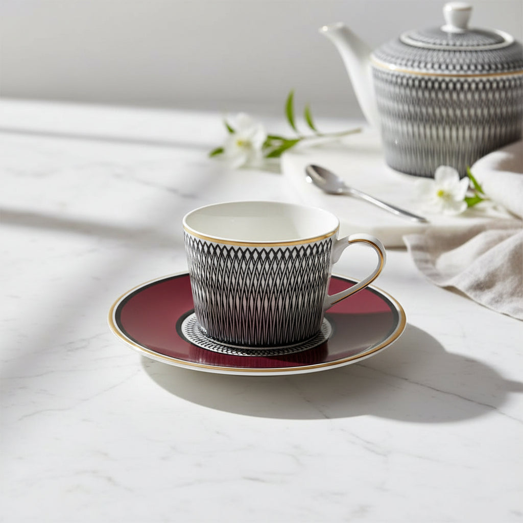 Tea Cup &amp; Saucer (23cl) – Celebrate &amp; Gift Edition