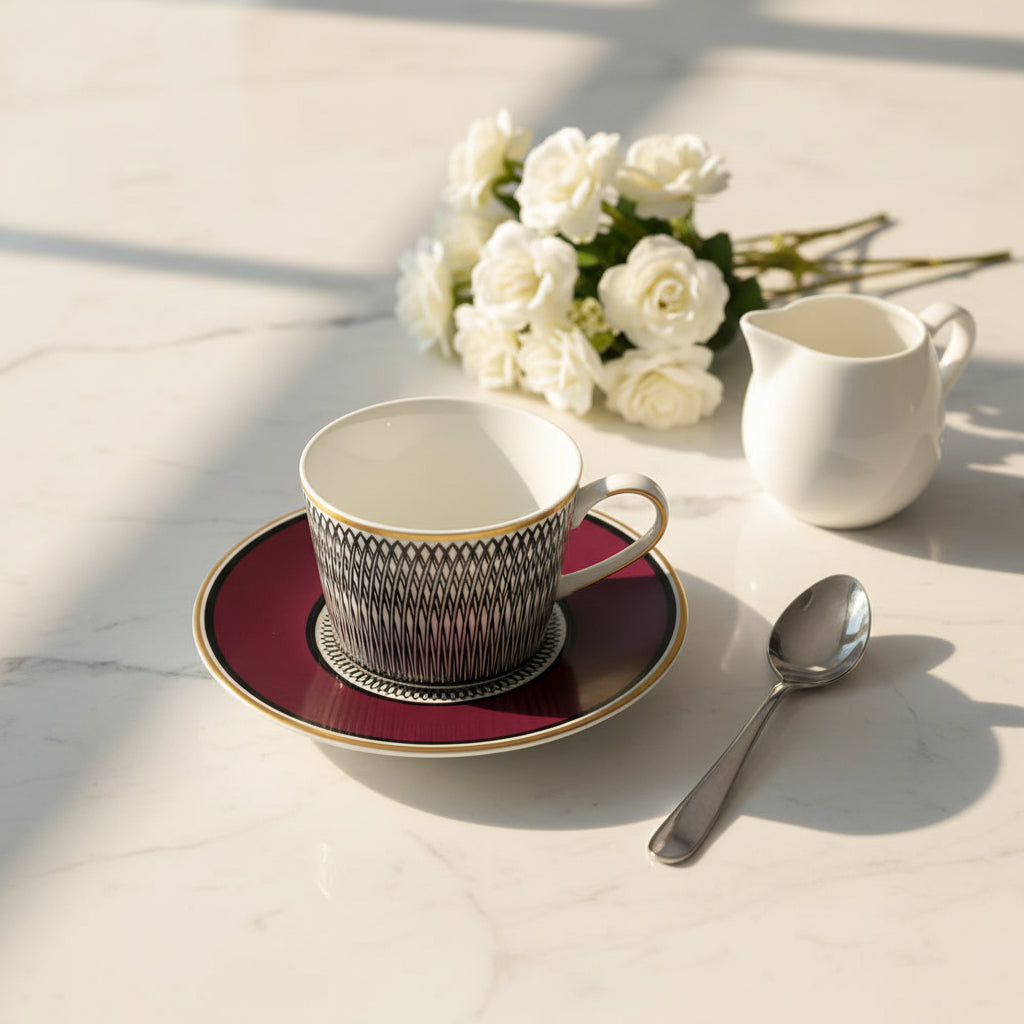 Tea Cup &amp; Saucer (23cl) – Celebrate &amp; Gift Edition