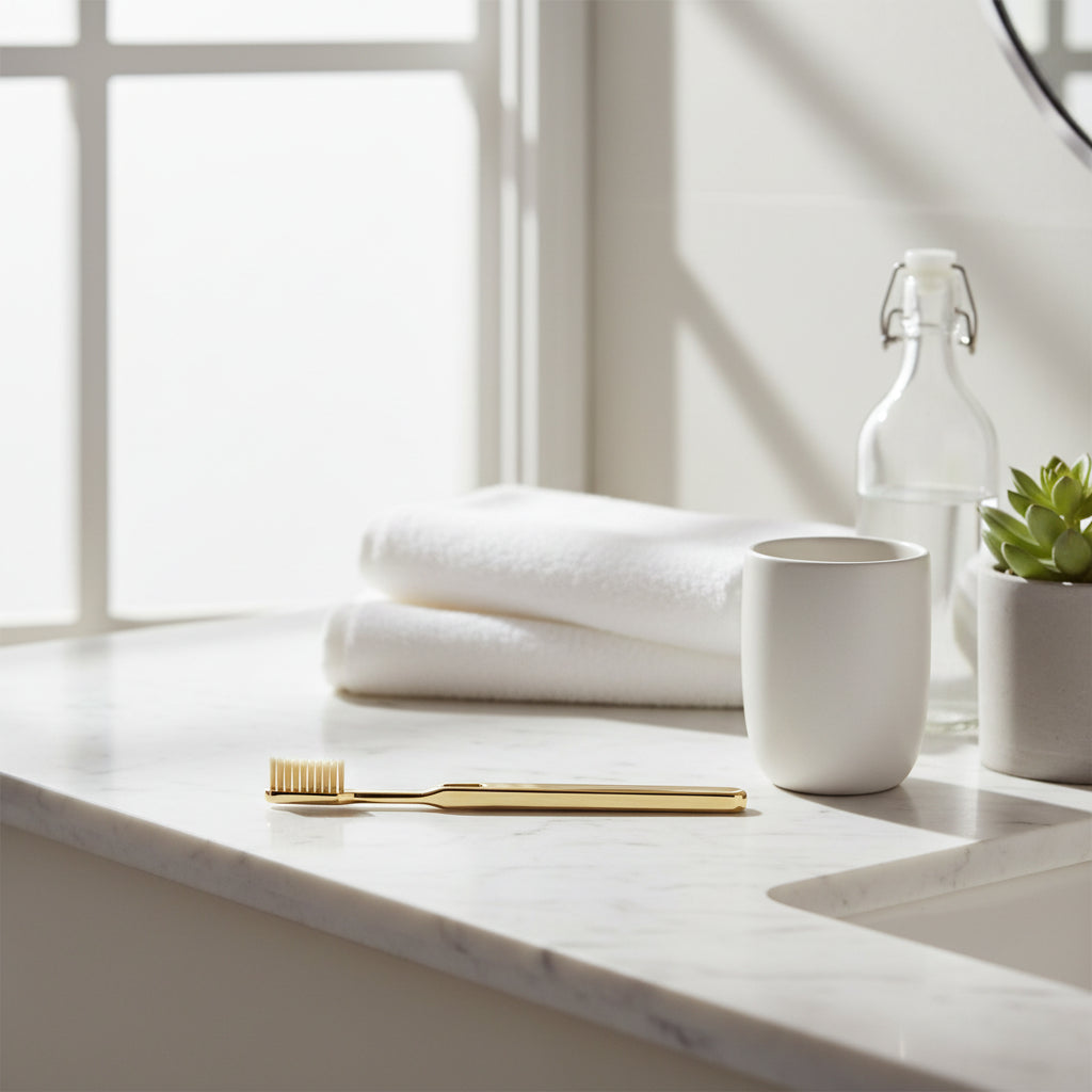 فرشاة أسنان - ذهب 18 قيراط