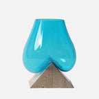 قاعدة من الرخام الترافرتين مع الزجاج المنصهر