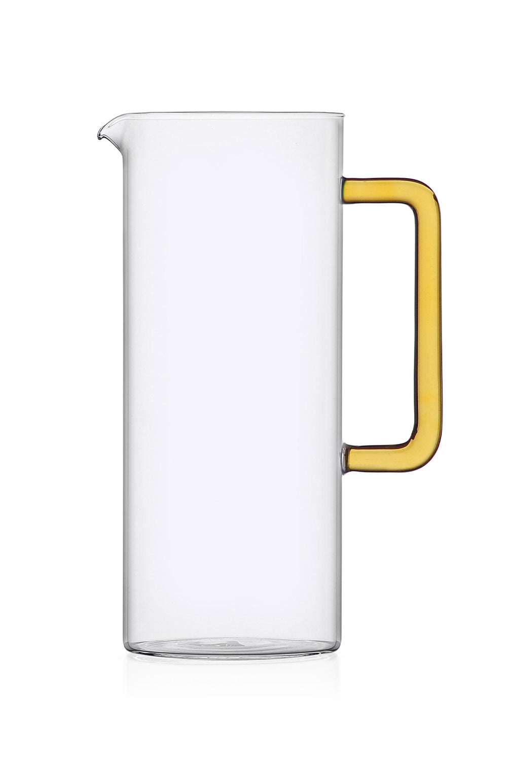 Tube Jug with Yellow Handle, 1.2L