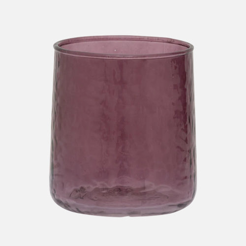 Recycled Glass Tumbler – Hammered Fudge