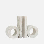 Marble Bookends Set – UNC Orlin Modern Design (Set of 2)