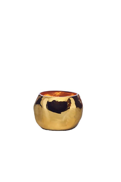 Onno Candle  Cape M Ca19X14Cm Gold Zanzibar