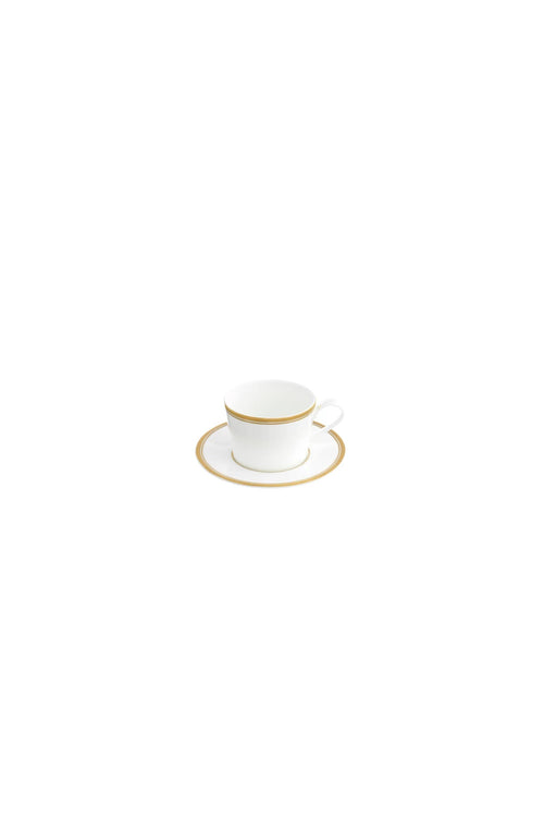 Le Verrier Gold Tea Cup & Saucer, 230ml