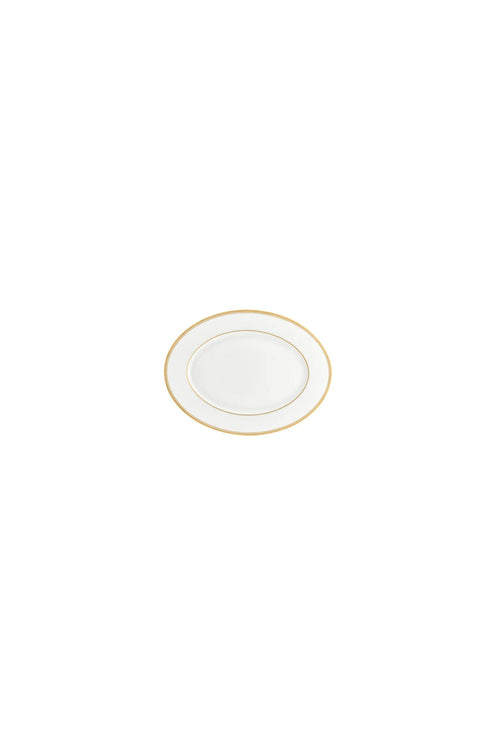 Le Verrier Gold Oval Platter, 36cm