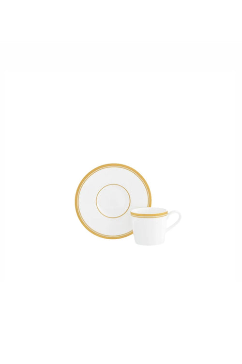 Le Verrier Gold Espresso Cup & Saucer, 90ml