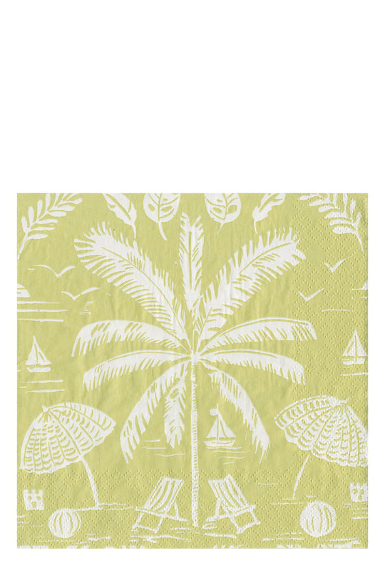 Palms And Parasols Key Lime Luncheon Napkins
