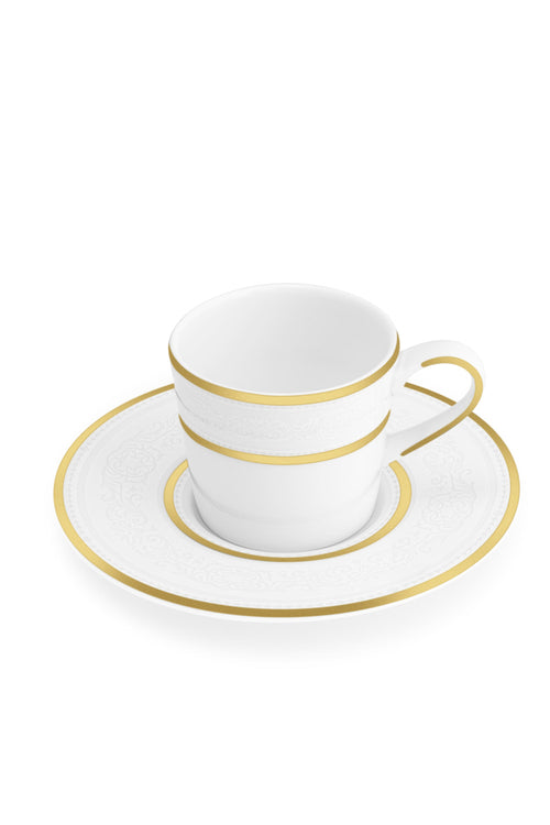 Opera White Espresso Cup & Saucer 9Cl G.B.