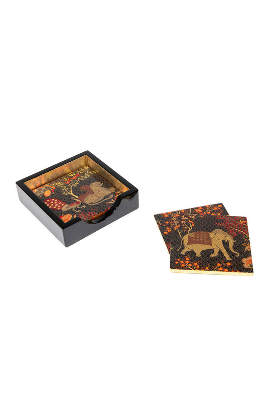 Caspari Lacquer coaster set-Le Jardi