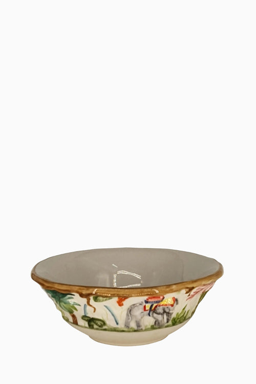 Hand-Painted Tropical Ceramic Bowl – Italian Made