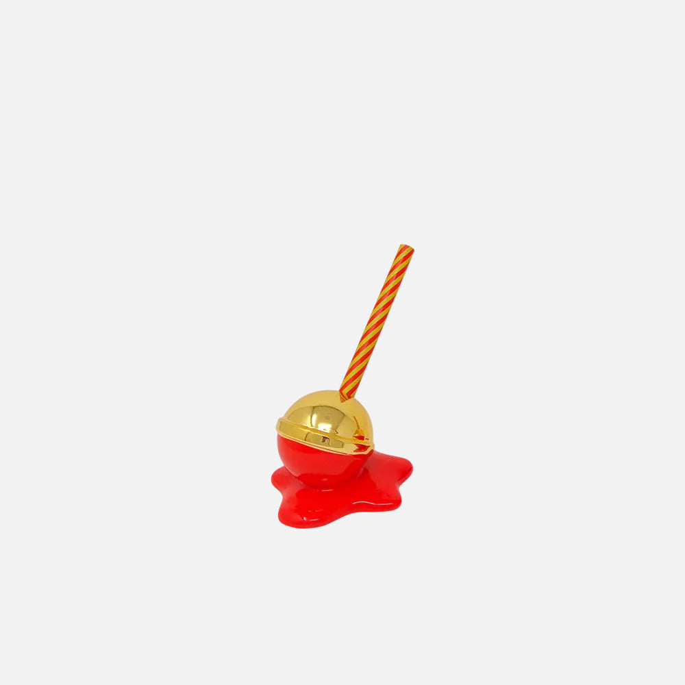 Lovely Lolly Mini Sculpture, Red & Gold