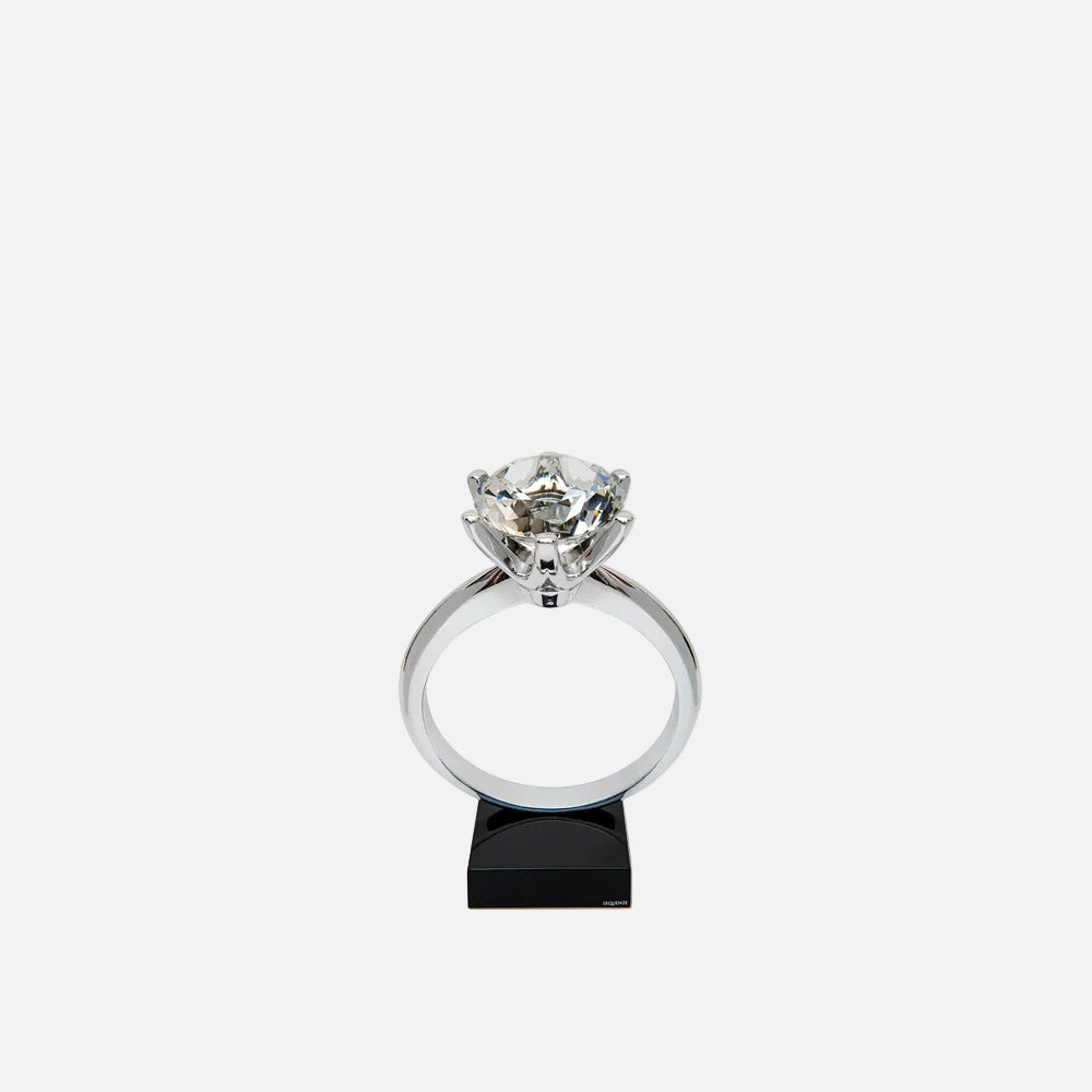 Loversize Diamond Sculpture, Silver