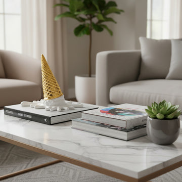 SPLAT! WHITE & GOLD 18 CM