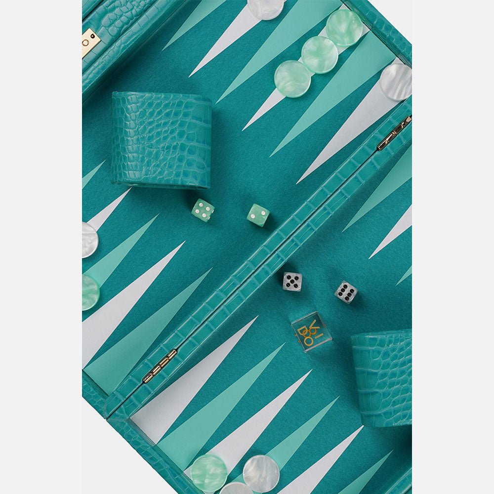 Sapphire Snake Large Backgammon