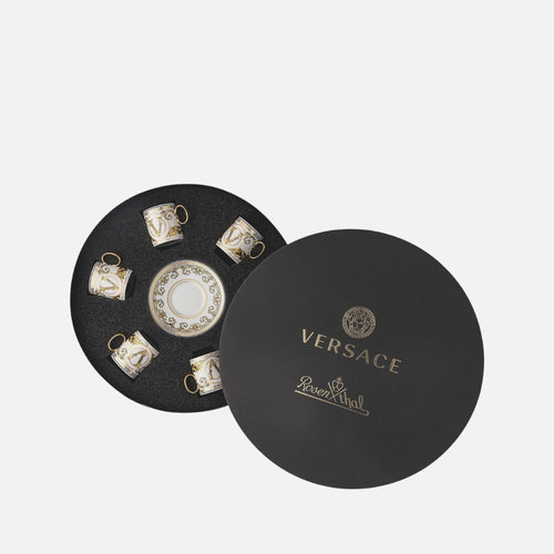 Virtus Gala Espresso Cup & Saucer Set – Porcelain, Set of 6