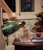 ترمس أمازونيا سعة 0.7 لتر، أوراق ذهبية ذهبية للمنزل