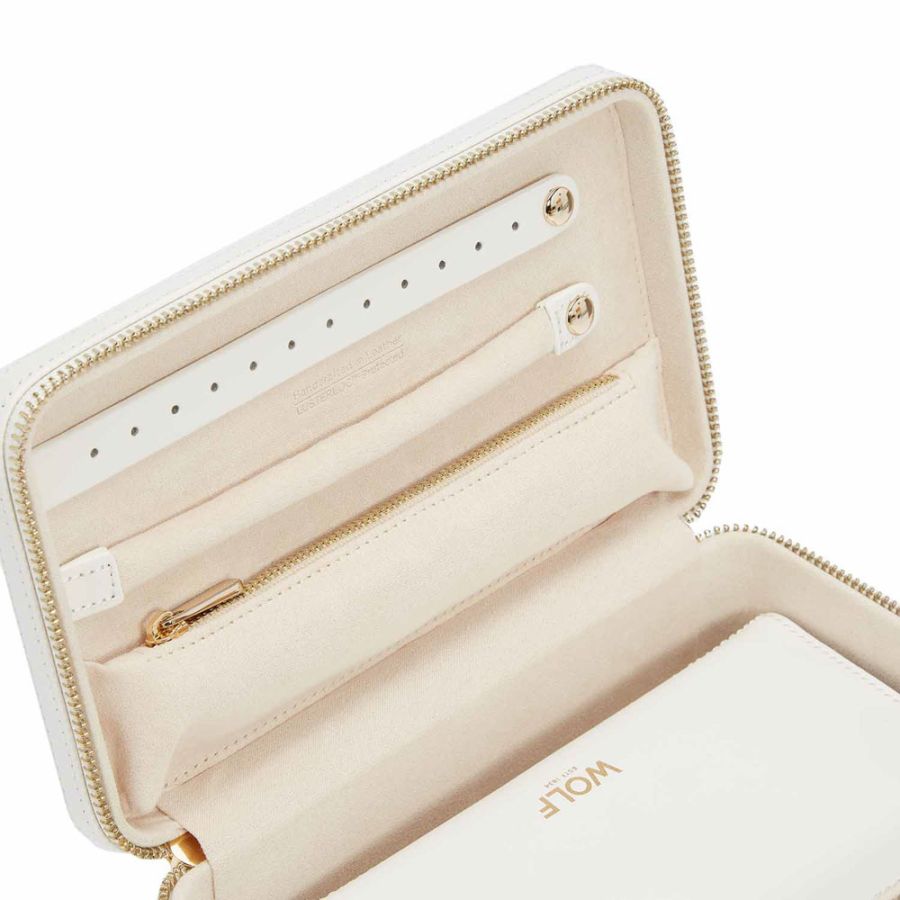 Maria Medium Zip Case in White