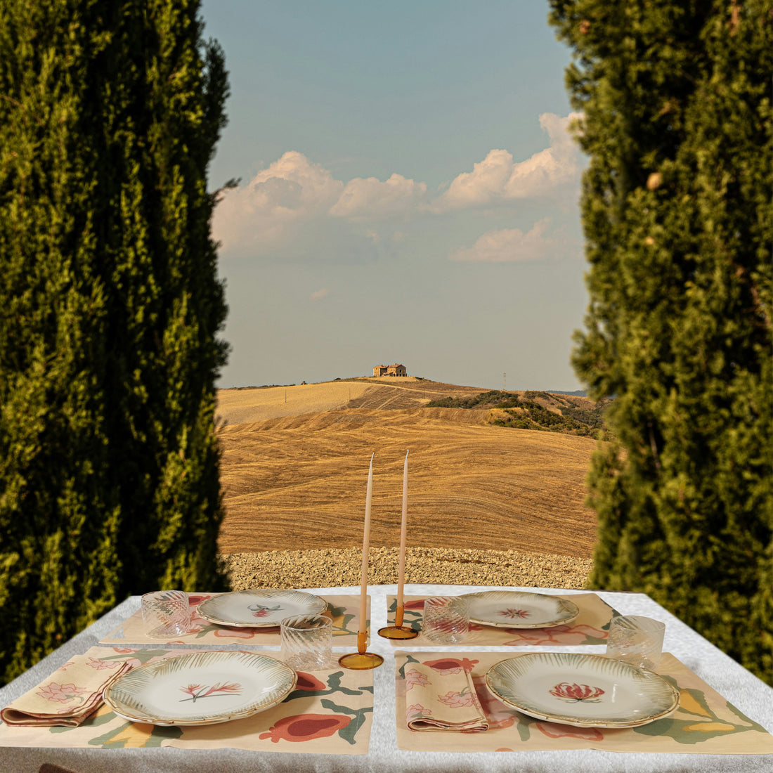 Table Bambou Chic Plates