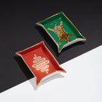 صينية ثعبان - بورسلين مع لمسات ذهبية