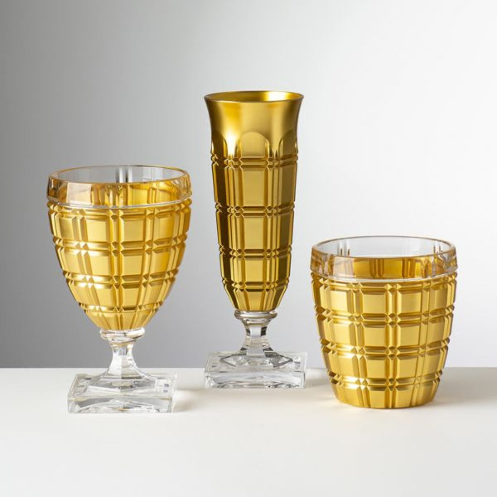 Winston Gold Acrylic Wine Glass