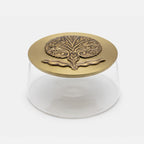 Candy Jar – Embossed Flower (Sahara Rose), Large (L)