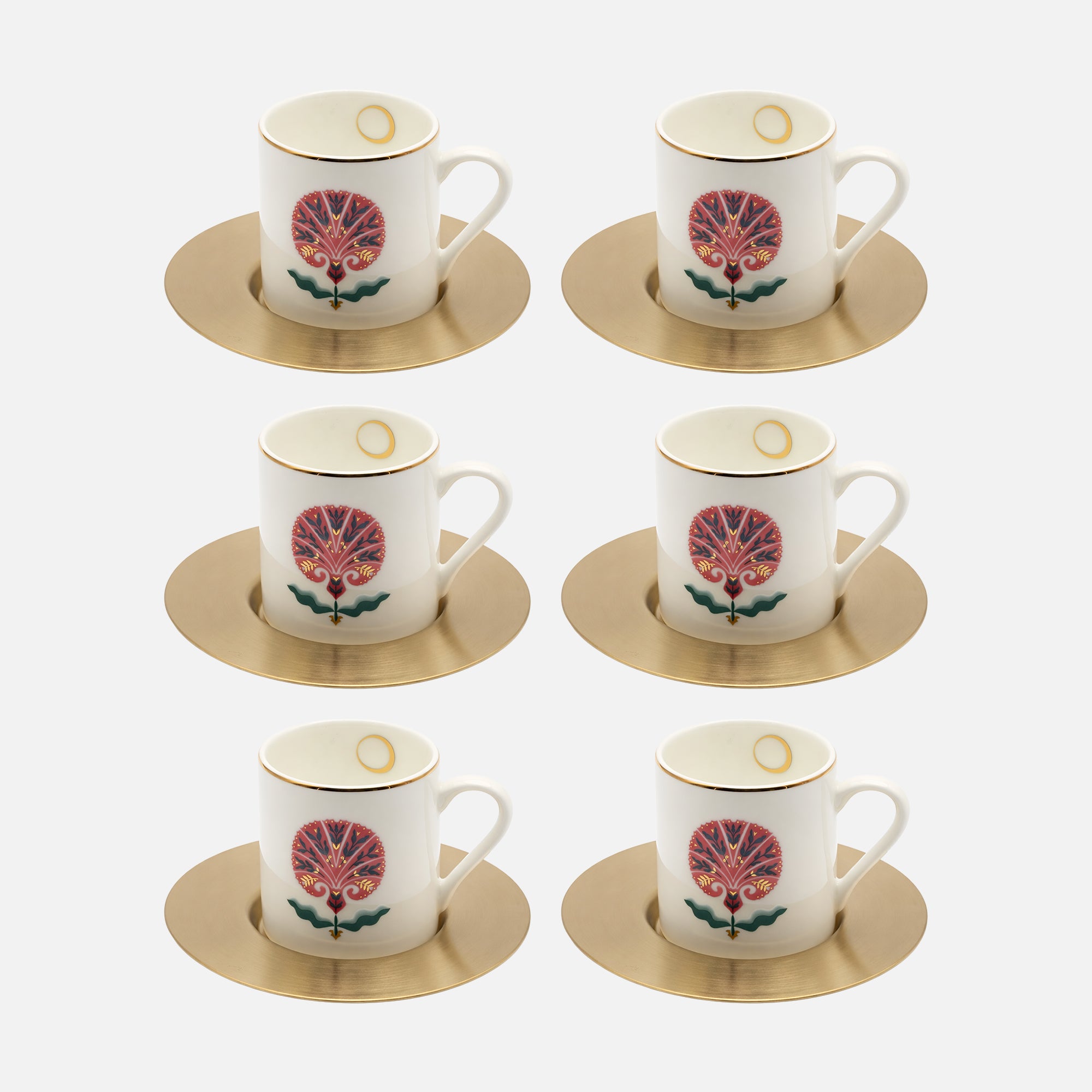 Sahara Rose Espresso Cups – Set of 6