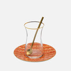 فناجين شاي صحارى إستكانة (طقم مكون من 6 قطع)