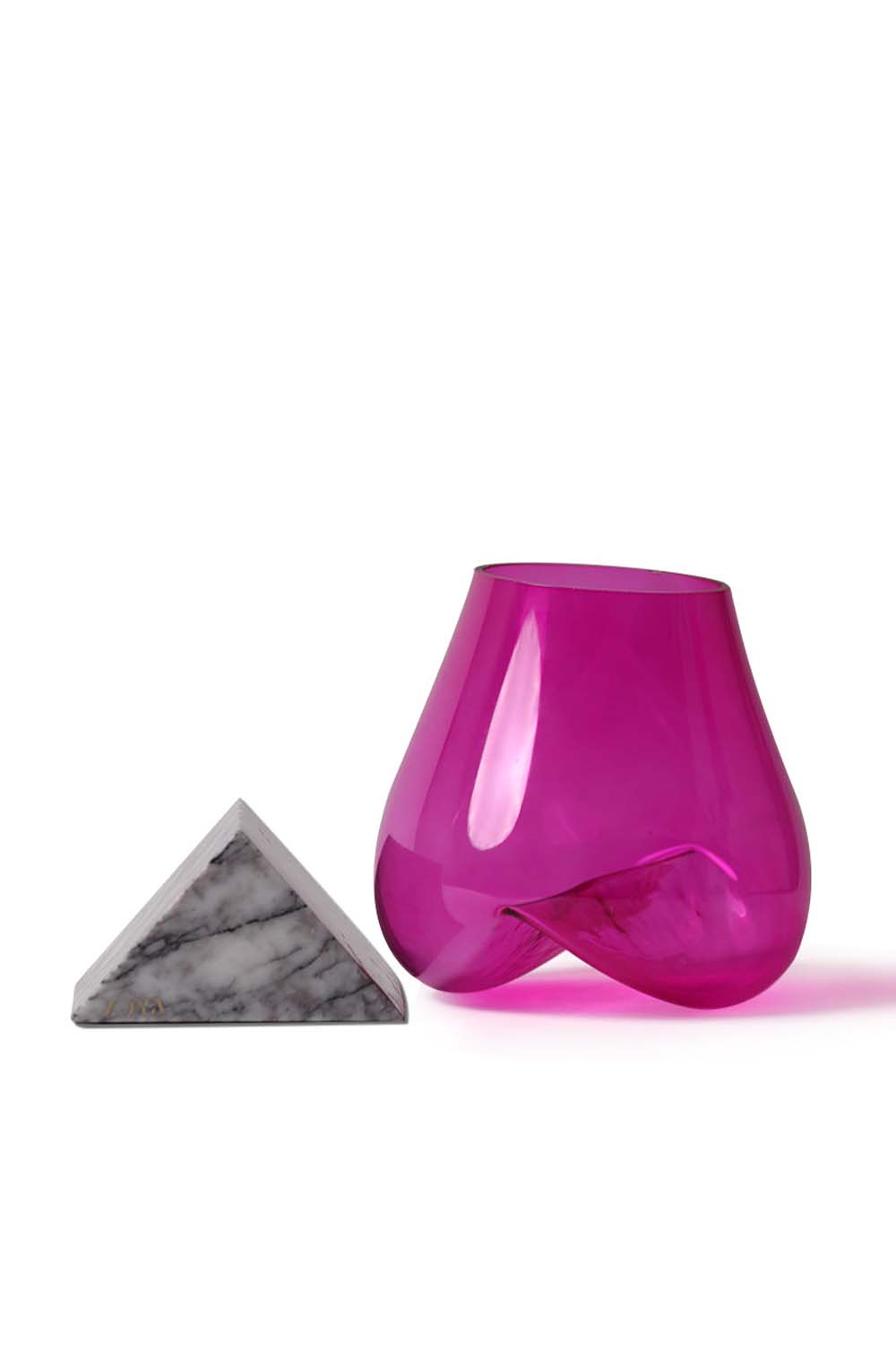 Lilac Marbel Base with Melted Glass