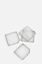 White Quartz Coasters, Set of 4