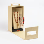 Red Jasper Masbaha & Travertine Stand for Home