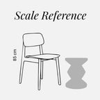 Zig Zag Metal Stool – Gold Side Table