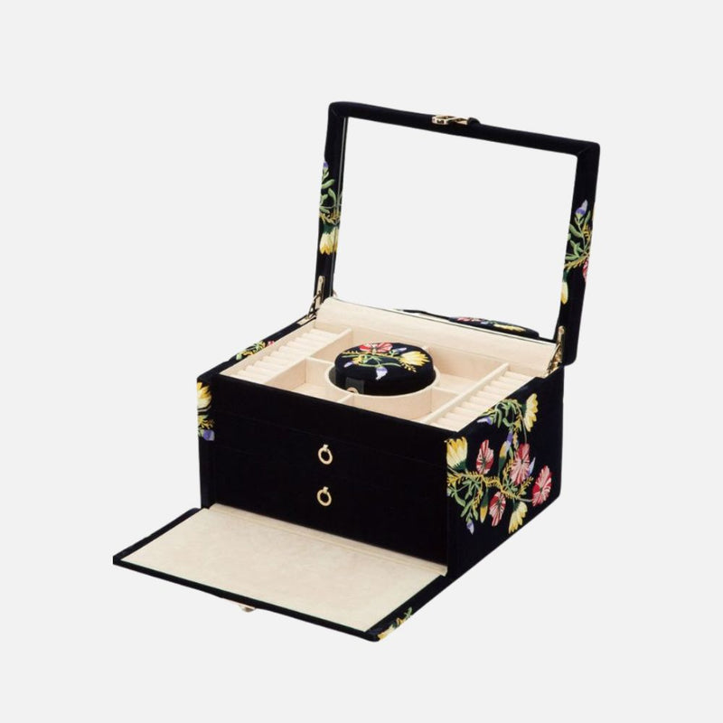 Zoe Medium Jewellery Box in Indigo