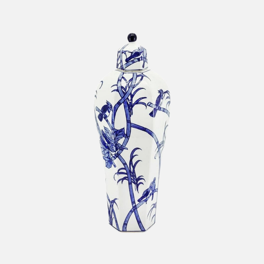 Chinoiserie Bamboo Jar, 53cm