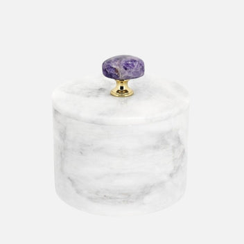 ABHIKA Lixus Amethyst Container, 16cm
