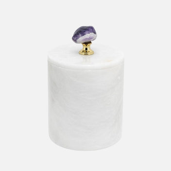 ABHIKA Lixus Amethyst Tall Container, 20cm