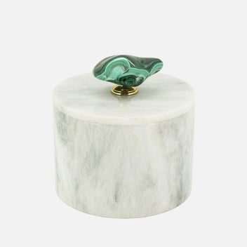 ABHIKA Lixus Malachite Container, 16cm