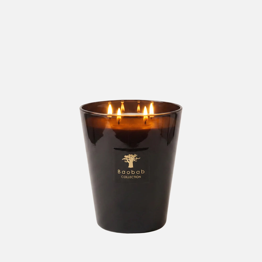 Baobab Collection Encre De Chine 4-wick scented candle in mouth-blown glass, 1.1kg, front view