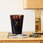 Baobab Collection Encre De Chine 5-wick scented candle in mouth-blown glass, 3kg, styled in a room setting 2