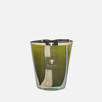 Baobab Collection Sherwood Woods 4-wick scented candle in mouth-blown glass, 1.1kg, front view