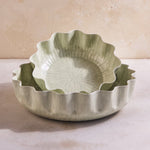 Nera Light Green Enamel Bowls – Set of 2