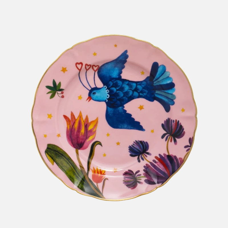 Fruit Plate Little Bird ( Lunch / Salad plate Ø 20,5 cm )