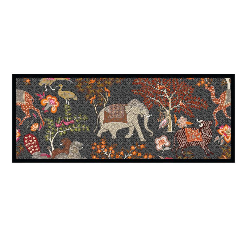 Lacquer Bar Tray in Le Jardin de Mysor Design
