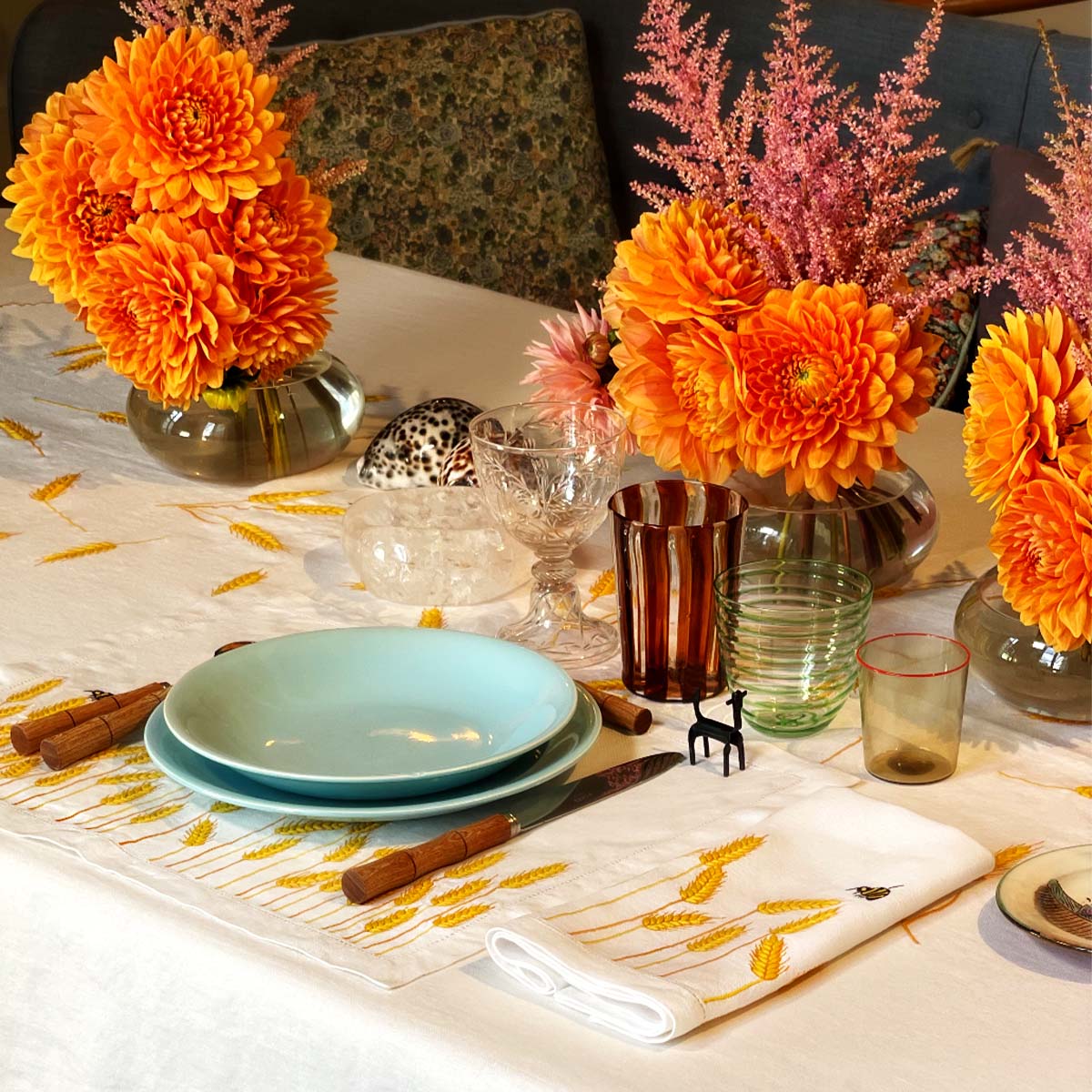 منديل قمح WAWLA - أبيض لهدية Celebrate__x0026__